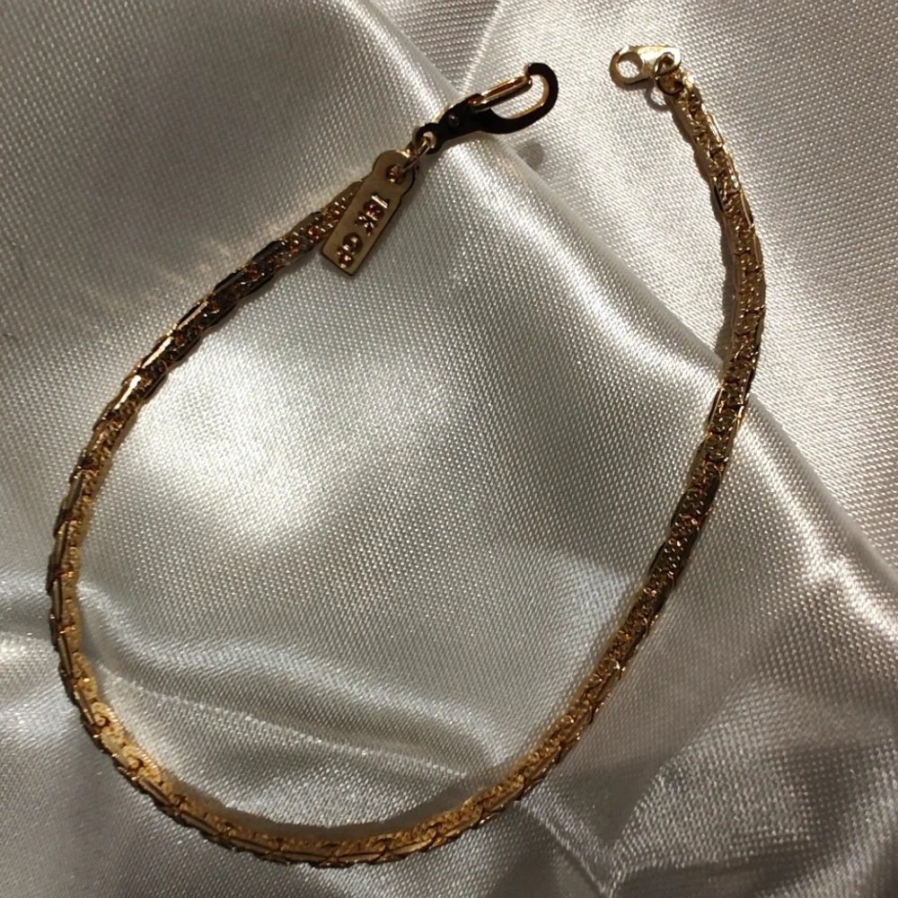 Vintage 18 Kt Gold Plated 7 Inch Bracelet - Picture 3 of 6